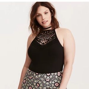Torrid black lace bodysuit
